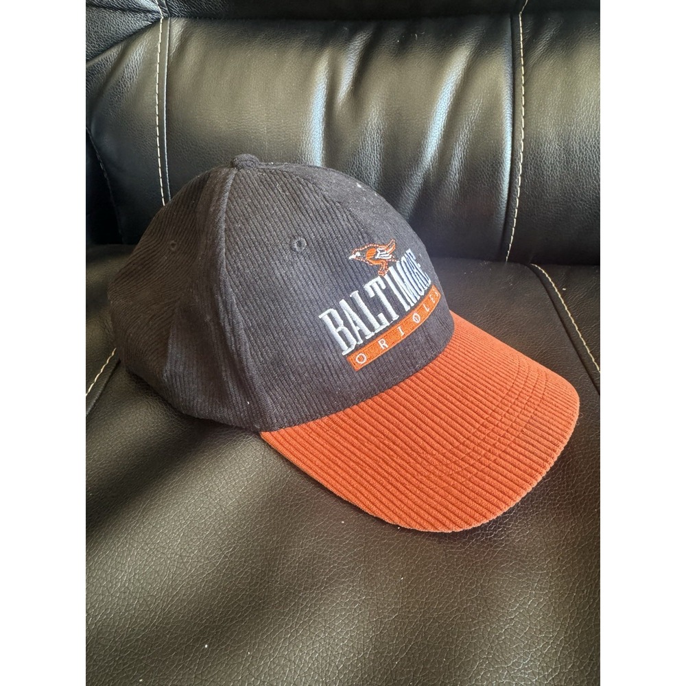 Baltimore Orioles Corduroy Hat cap DAP strapback black / orange